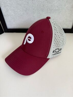 Phillies Father’s Day 2024 Cap Chevrolet Promo Hat Red Gray Baseball Cap MLB